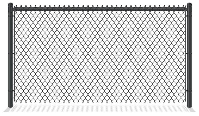 Black PVC-Coated Chain Link Fence in Flat Rock Alabama