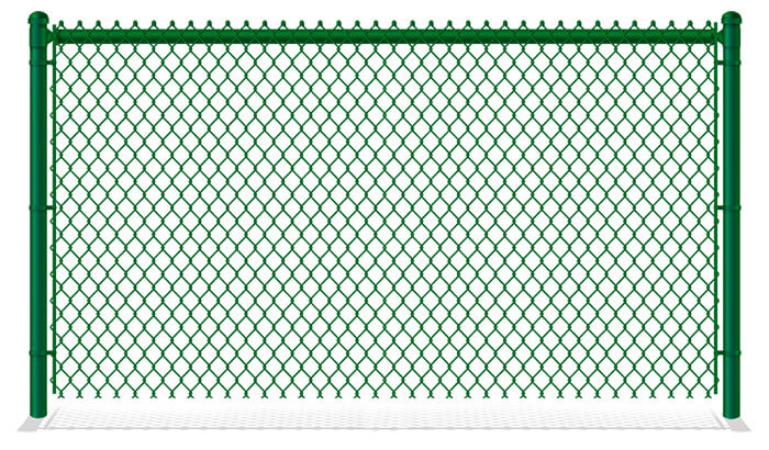 Green Plastic Coated Chain Link Fence Company in Flat Rock Alabama