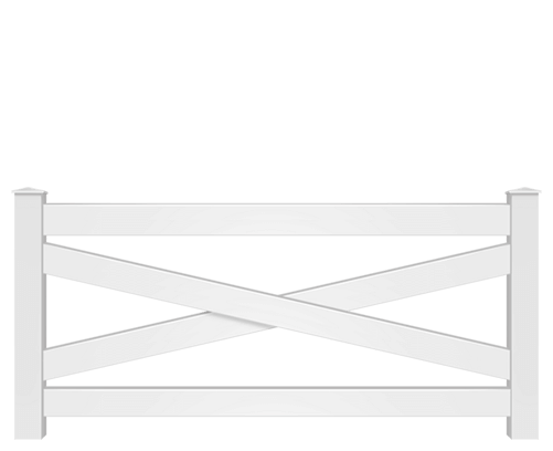 Vinyl Crossbuck fence contractor in Flat Rock Alabama