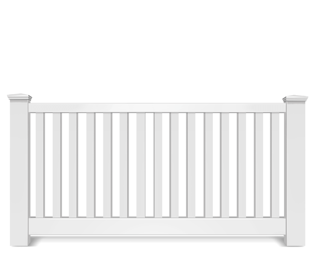 Vinyl picket fence contractor in Flat Rock Alabama