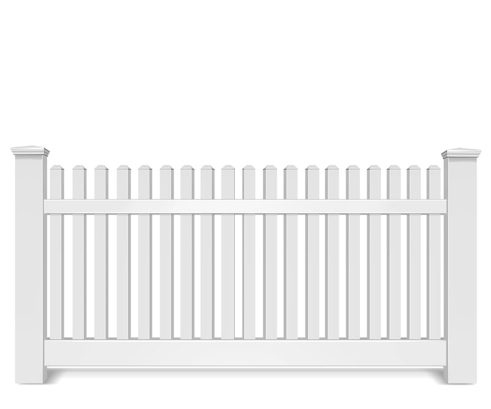 Vinyl picket fence contractor in Flat Rock Alabama
