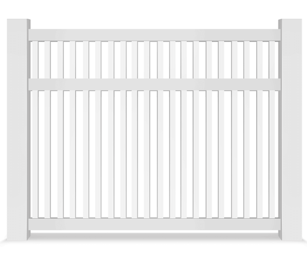 Vinyl semi-privacy fence contractor in Flat Rock Alabama