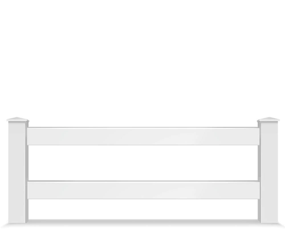 Vinyl split rail farm fence contractor in Flat Rock Alabama