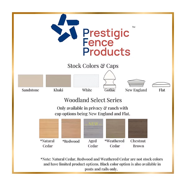 Vinyl fence colors