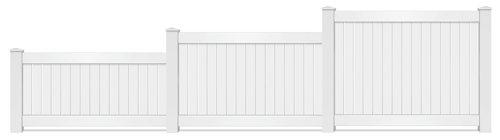 Residential Vinyl fence height options Flat Rock Alabama