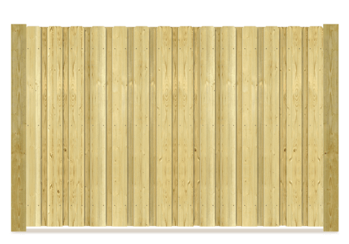 Board on Board wood fence in Flat Rock Alabama