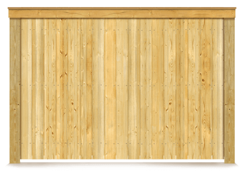 Cap & Trim wood fence in Flat Rock Alabama