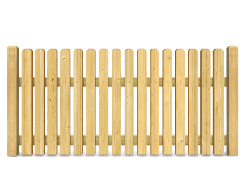 Residential Picket wood fence in Flat Rock Alabama