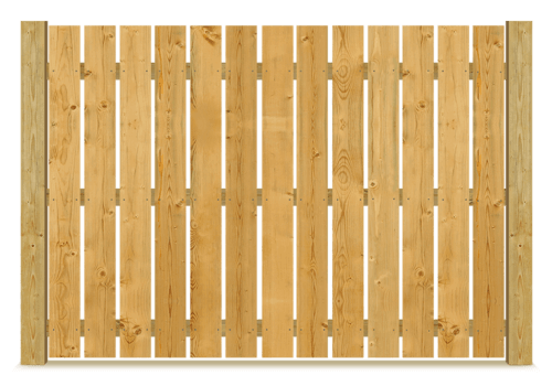 Spaced Picket wood fence in Flat Rock Alabama