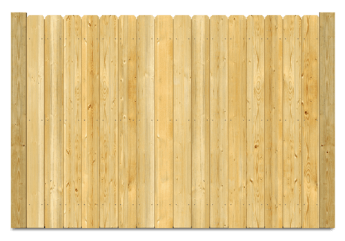Stockade wood fence in Flat Rock Alabama