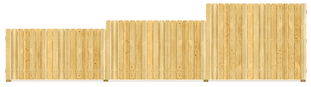 Residential Wood fence height options Flat Rock Alabama