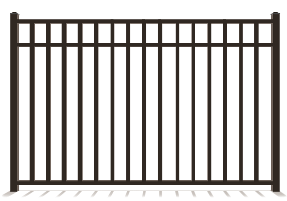 Ornamental Metal 3 Rail Fence Company in Flat Rock Alabama